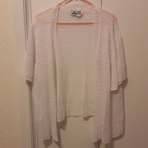 White cardigan